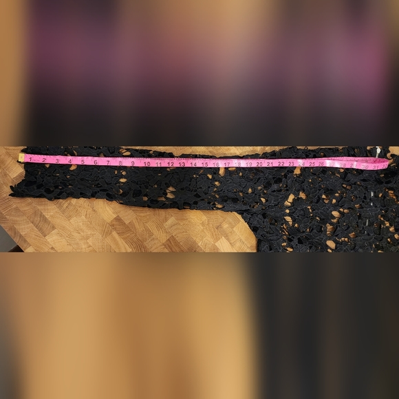 Crocheted look black dress with back zipper XXL Halloween costume or fun outfit. - Picture 14 of 16